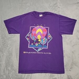 Vintage Kodak  Mens M Purple 1993 Kodak Albuquerque Balloon Fiesta Made In‎ USA